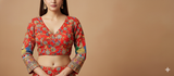 Red Ishani Blouse