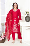 Red Geetanjali Suit Set