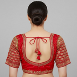Red Gunjika Blouse