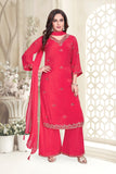 Red Rukmani Suit Set