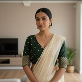 DarkGreen Drishti Blouse