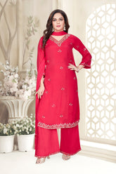 Red Rukmani Suit Set
