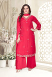 Red Rukmani Suit Set