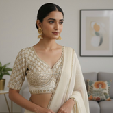 White Gunjika Blouse