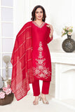 Red Geetanjali Suit Set