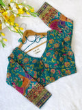 Teal Ishani Blouse