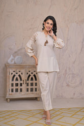 Off White Nyra Cord Set 2