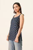 Rama Blue Short Kurti For Women