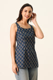 Rama Blue Short Kurti For Women