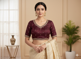 Maroon Reema Blouse