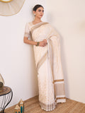 White Amoli Saree