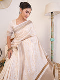 White Amoli Saree