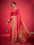 Red Mastani Saree