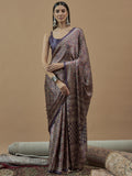 Purple Mohar Saree
