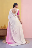 Pink Flora Saree