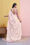 Rust Flora Saree