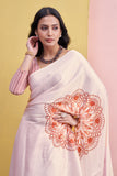 Rust Flora Saree