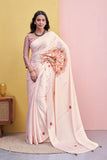 Rust Flora Saree