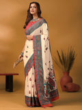 White Anika Saree