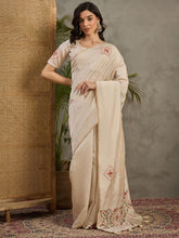 CreamPink Pakhi Saree