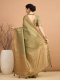 Green Mehak Saree