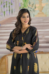 Black Kumud Suit Set (Set of 2)