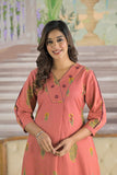 Peach Kumud Suit Set (Set of 2)