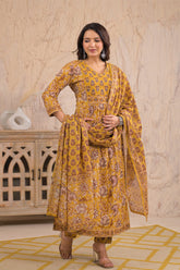 Yellow Gulnaar Suit Set (Set of 3)