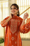 Rust Orange Kesar Suit Set (Set of 3)