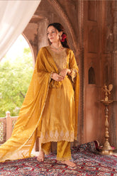 Yellow Noorani Suit Set (Set of 3)