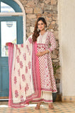 Pink Roohi Suit Set (Set of 3)