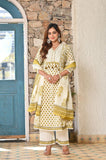 Yellow Roohi Suit Set (Set of 3)