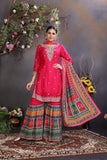 Pink Chandni Suit Set (Set of 3)
