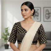 Black Gunjika Blouse