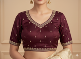 Maroon Reema Blouse
