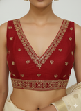 Red Radha Blouse