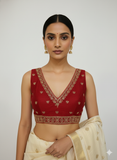 Red Radha Blouse