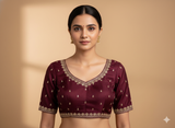 Maroon Reema Blouse
