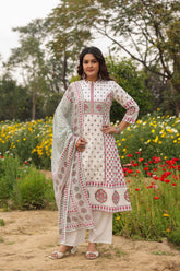 Kashish Pink Kurta Set with Dupatta