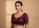 Maroon Reema Blouse