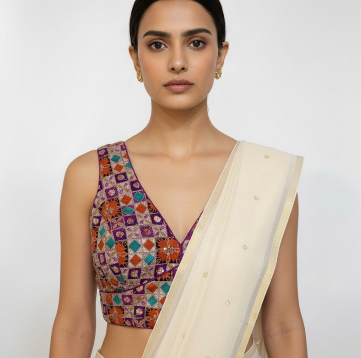 Purple Binita Blouse