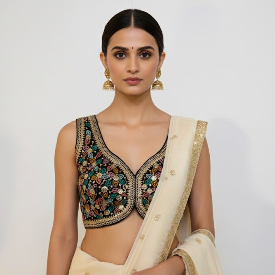 Black Chahana Blouse