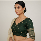 DarkGreen Drishti Blouse