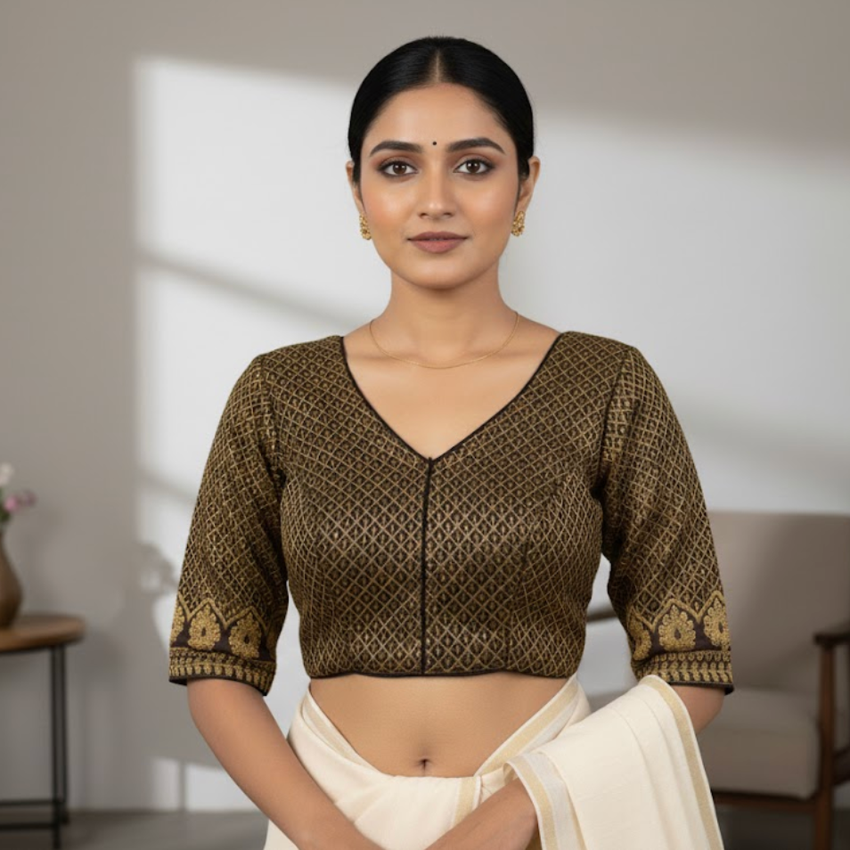 Brown Ekaa Blouse