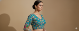 Teal Ishani Blouse