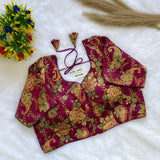 Wine Charita Blouse