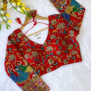 Red Ishani Blouse