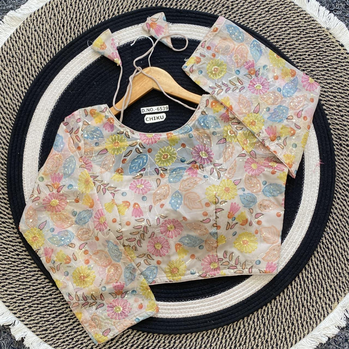 WhiteBlue Samaira Blouse