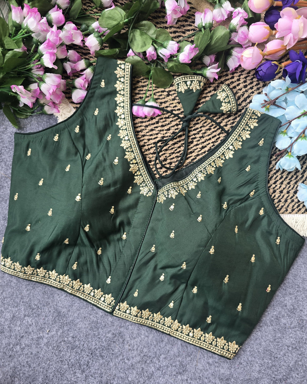 Green Reema Blouse