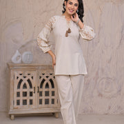 Off White Nyra Cord Set 2